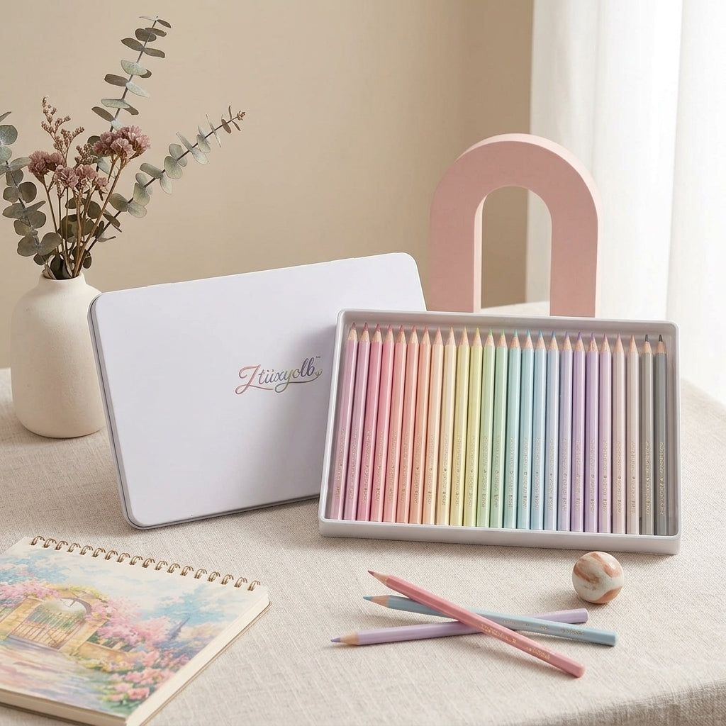 Ztiixyolb™ Soft Atelier Colored Pencils – Morandi & Macaron Pastel Art Pencil Set for Drawing, Journaling, Coloring, Illustration & Paper Crafts
