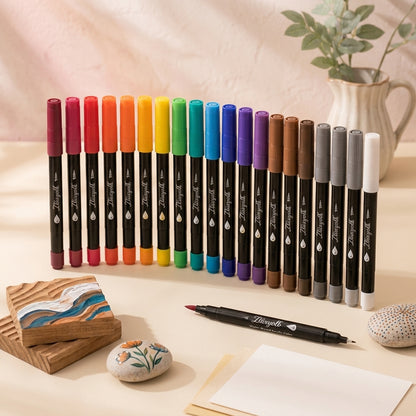Ztiixyolb™ Acrylic Paint Markers – Vibrant Acrylic Art Pens for Rock Painting, Wood, Canvas, Ceramic, Paper & DIY Crafts