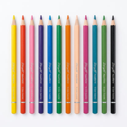 Ztiixyolb™ AquaBlend Watercolor Colored Pencils – Water-Soluble Art Pencil Set for Drawing, Blending, Sketching, Coloring & Watercolor Effects