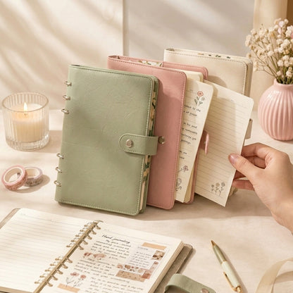 Ztiixyolb™ FlexiPages Removable Page Journal – Detachable Loose Leaf Scrapbook Notebook for Journaling, Planning, Writing & Creative Memory Keeping