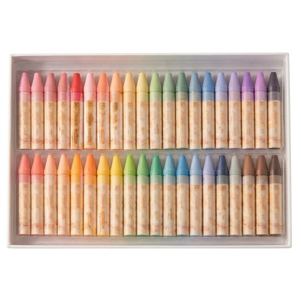 Ztiixyolb™ Soft Atelier Pastel Crayons – Muted Macaron & Morandi Wax Crayon Set for Drawing, Coloring, Journaling & Paper Crafts