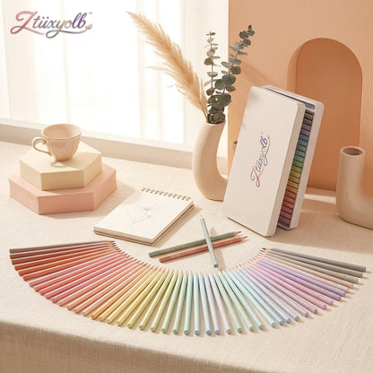 Ztiixyolb™ Soft Atelier Colored Pencils – Morandi & Macaron Pastel Art Pencil Set for Drawing, Journaling, Coloring, Illustration & Paper Crafts
