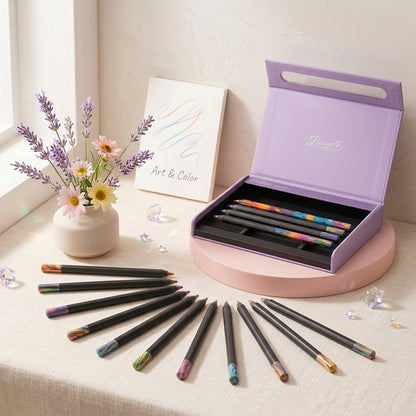 Ztiixyolb™ PrismMix Multicolor Core Pencils – 3+ Colors-in-One Rainbow Colored Pencil Set for Drawing, Doodling, Lettering & Creative Sketching